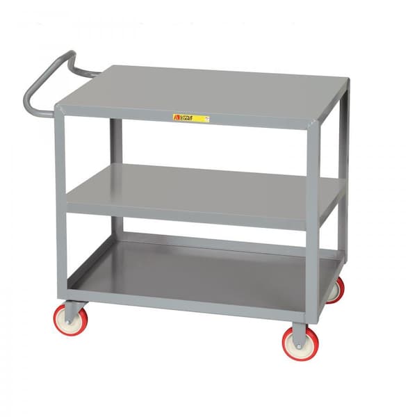 Little Giant Ergonomic Shelf Truck, 3 Shelves, 24" x 48" Shelf, 1200 lbs. Capacity 3ENLGL2448BRK - main